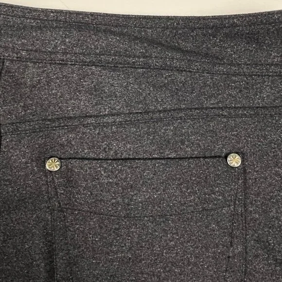 Athleta Bettona Classic Bootcut Yoga Pants Charcoal Gray Stretch Medium Tall MT - Picture 7 of 10
